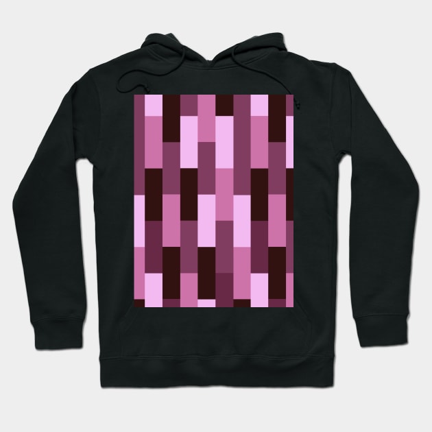 Pink Tones Geometric Tiling Pattern Hoodie by OneThreeSix